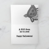 Het varken in het Kostuum van het Skelet zegt Kaart (Binnen)