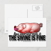 Het varken is Fijn Briefkaart (Voorkant / Achterkant)