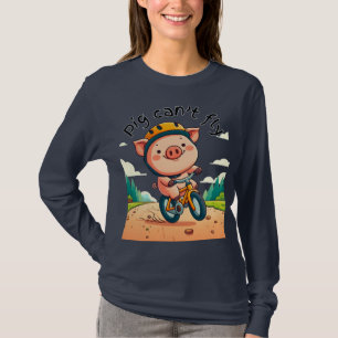 Het varken kan niet vliegen. t-shirt