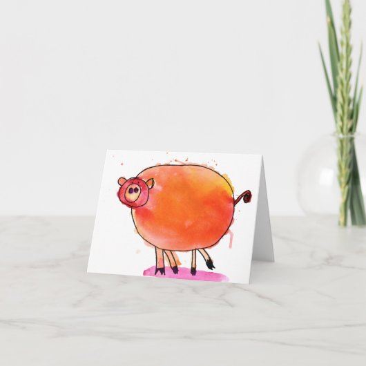 Het Varken van de tango • Nate Perdue, Leeftijd 6 Kaart (Voorkant)