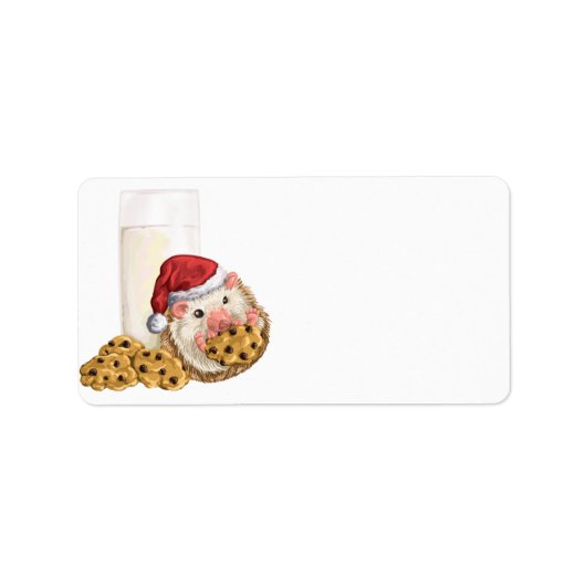 Het Varken van het Koekje van Kerstmis Etiket (Voorkant)