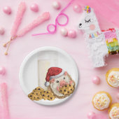 Het Varken van het Koekje van Kerstmis Papieren Bordje (Feest)
