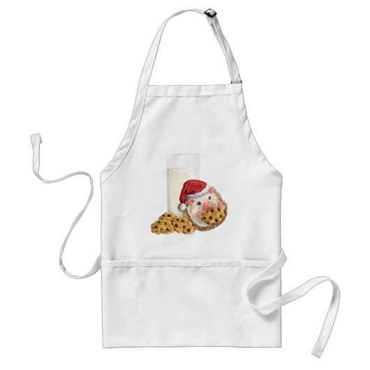 Het Varken van het Koekje van Kerstmis Standaard Schort (Voorkant)