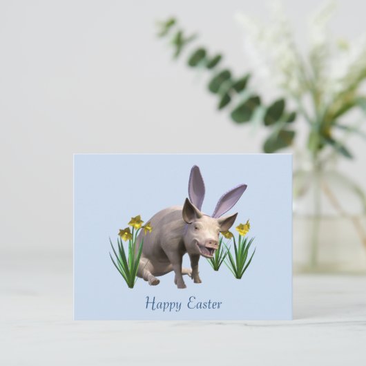Het Varken van Pasen Feestdagenkaart (Staand voorkant)