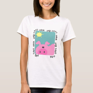 Het varken zegt T-shirt knor
