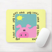 Het varken zegt T-shirts en Giften knor Muismat (Met muis)