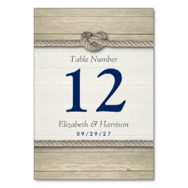 Het vastbinden van de knoop rustieke strand bruilo kaart