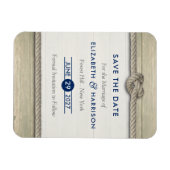 Het vastbinden van de knoop rustieke strand bruilo magneet (Horizontaal)