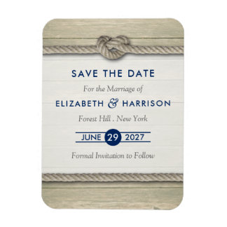 Het vastbinden van de knoop rustieke strand bruilo magneet