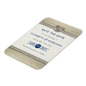 Het vastbinden van de knoop rustieke strand bruilo magneet (Linkerzijde)