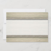 Het vastbinden van de knoop rustieke strand bruilo save the date (Achterkant)