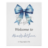 Het vastbinden van de Knot Blue Bow Vrijgezellenfe Perfect Poster (Voorkant)