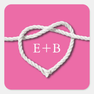 Het vastbinden van de Knot Fuchsia Sticker