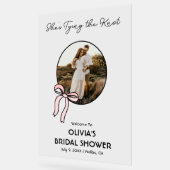 Het vastbinden van het Knot Vrijgezellenfeest Welk Acryl Bord (Hoek)