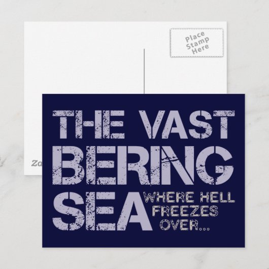 HET VASTE BERING ZEE... BRIEFKAART (Voorkant / Achterkant)