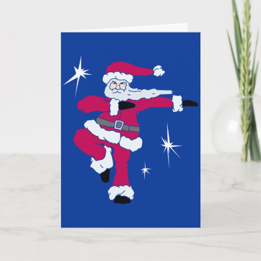 Het Vaste lichaam van de Kerstman van Steppin solo Feestdagen Kaart (Voorkant)