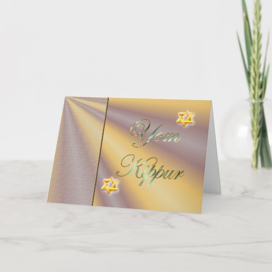 Het Vasten van de Vakantie van Kippur van Yom de Kaart (Voorkant)