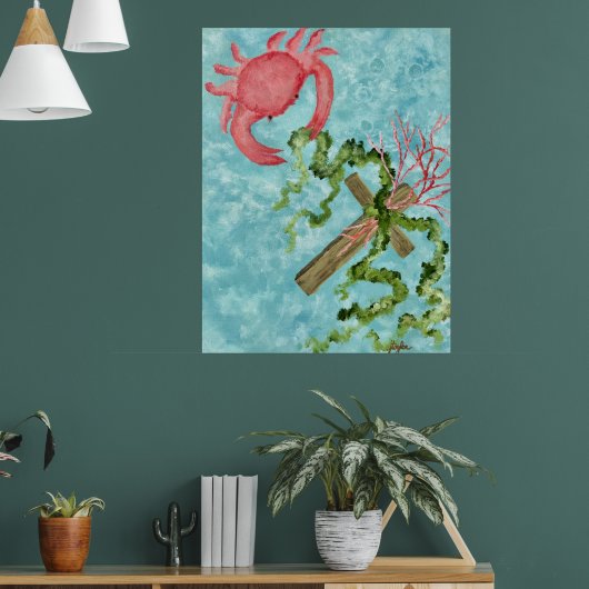 Het vasthouden aan het kruis poster (Woonkamer 1)