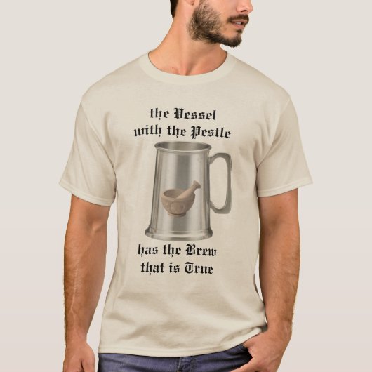 Het vat met de stamper t-shirt (Voorkant)