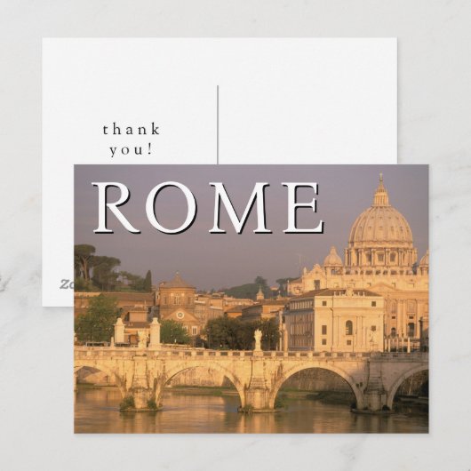 Het Vaticaan | Italië, Rome | Dank u Briefkaart (Voorkant / Achterkant)