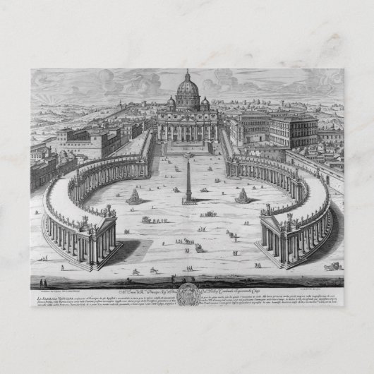 Het Vaticaan, Rome Briefkaart (Voorkant)