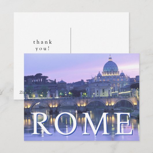 Het Vaticaan | Rome, Italië | Dank u Briefkaart (Voorkant / Achterkant)