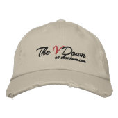 Het VDown Distressed Baseball Pet (Voorkant)