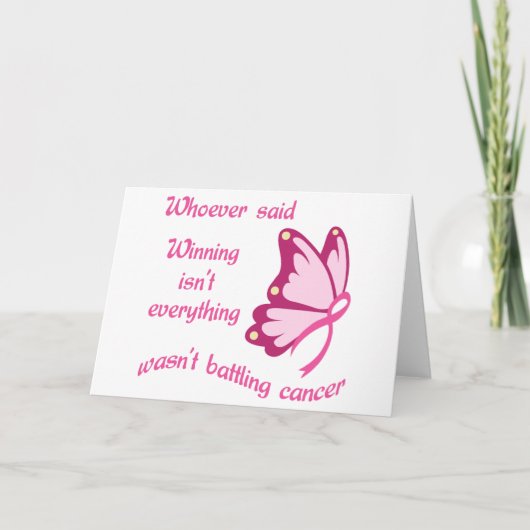 Het vechten Kanker Kaart (Voorkant)