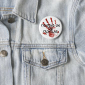 Het vechten op de Frontline knoop Ronde Button 5,7 Cm (In situ)