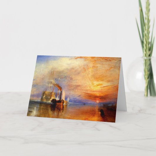 Het Vechten Temeraire, J.M.W. Turner Kaart (Voorkant)