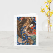 Het vechtende ReuzeArt. van Kuniyoshi van de Kaart (Gele Bloem)