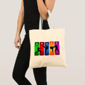 Het veelkleurige Embleem van de Karate Tote Bag (Voorkant (product))