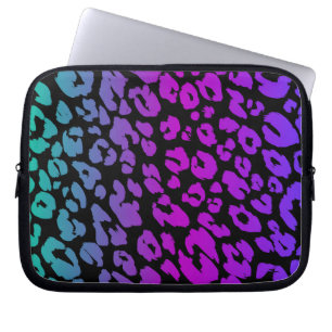 Het veelkleurige luipaard serie ontwerp 1 laptop sleeve