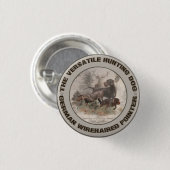 Het veelzijdige jachtstaafmakerspapier ronde button 3,2 cm (Voorkant /achterkant)
