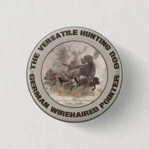 Het veelzijdige jachtstaafmakerspapier ronde button 3,2 cm