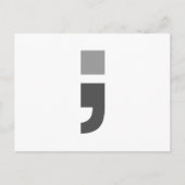 Het veelzijdige puntkomma briefkaart (Voorkant)