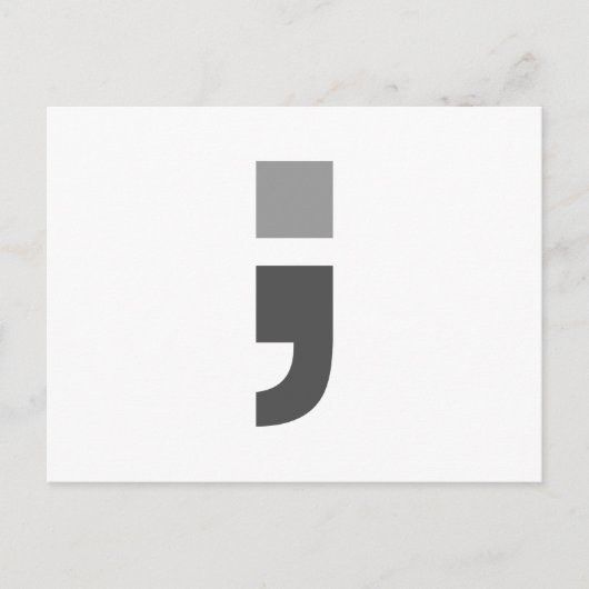 Het veelzijdige puntkomma briefkaart (Voorkant)