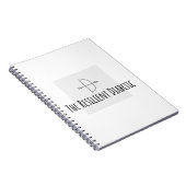 Het veerkrachtige Diabetische grijs op transparant Notitieboek (Rechterzijde)