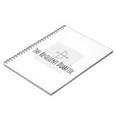 Het veerkrachtige Diabetische grijs op transparant Notitieboek (Linkerzijde)