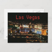 Het vegas-Briefkaart van Las Briefkaart (Voorkant / Achterkant)