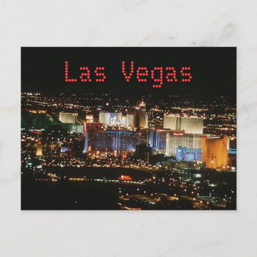 Het vegas-Briefkaart van Las Briefkaart (Voorkant)