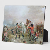 Het veld op Waterloo (olie op doek) Fotoplaat (Zijkant)