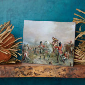 Het veld op Waterloo (olie op doek) Fotoplaat (Zijkant)