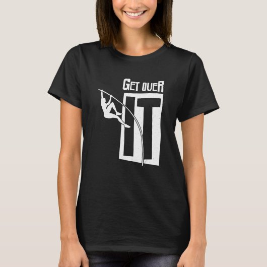 Het veld over de pool vault Pole Jumpin T-shirt (Voorkant)