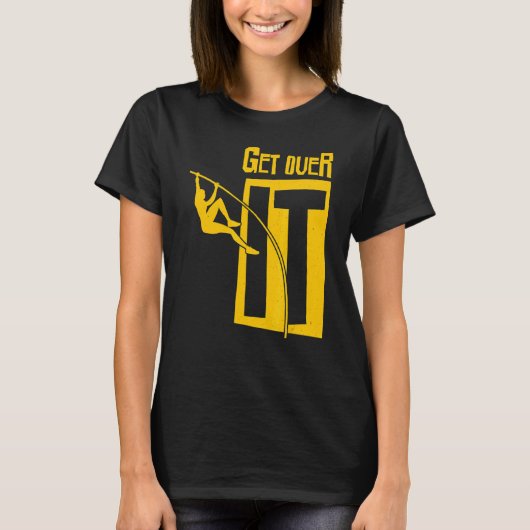 Het veld over de pool vault Pole Jumpin T-shirt (Voorkant)