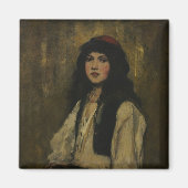 Het Venetiaanse Meisje - Frank Duveneck Olieverfsc Magneet (Voorkant)