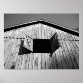 Het venster Barn opent Poster (Voorkant)