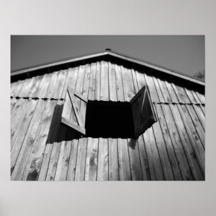 Het venster Barn opent Poster