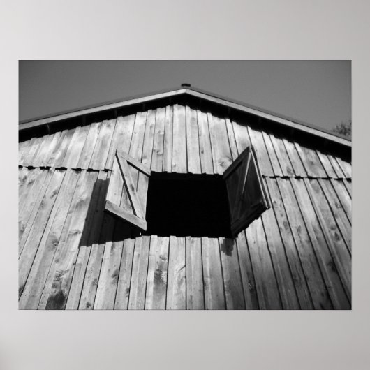 Het venster Barn opent Poster (Voorkant)