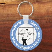 Het venster herstelt het Bedrijfsontwerp. Sleutelhanger (Achterkant)